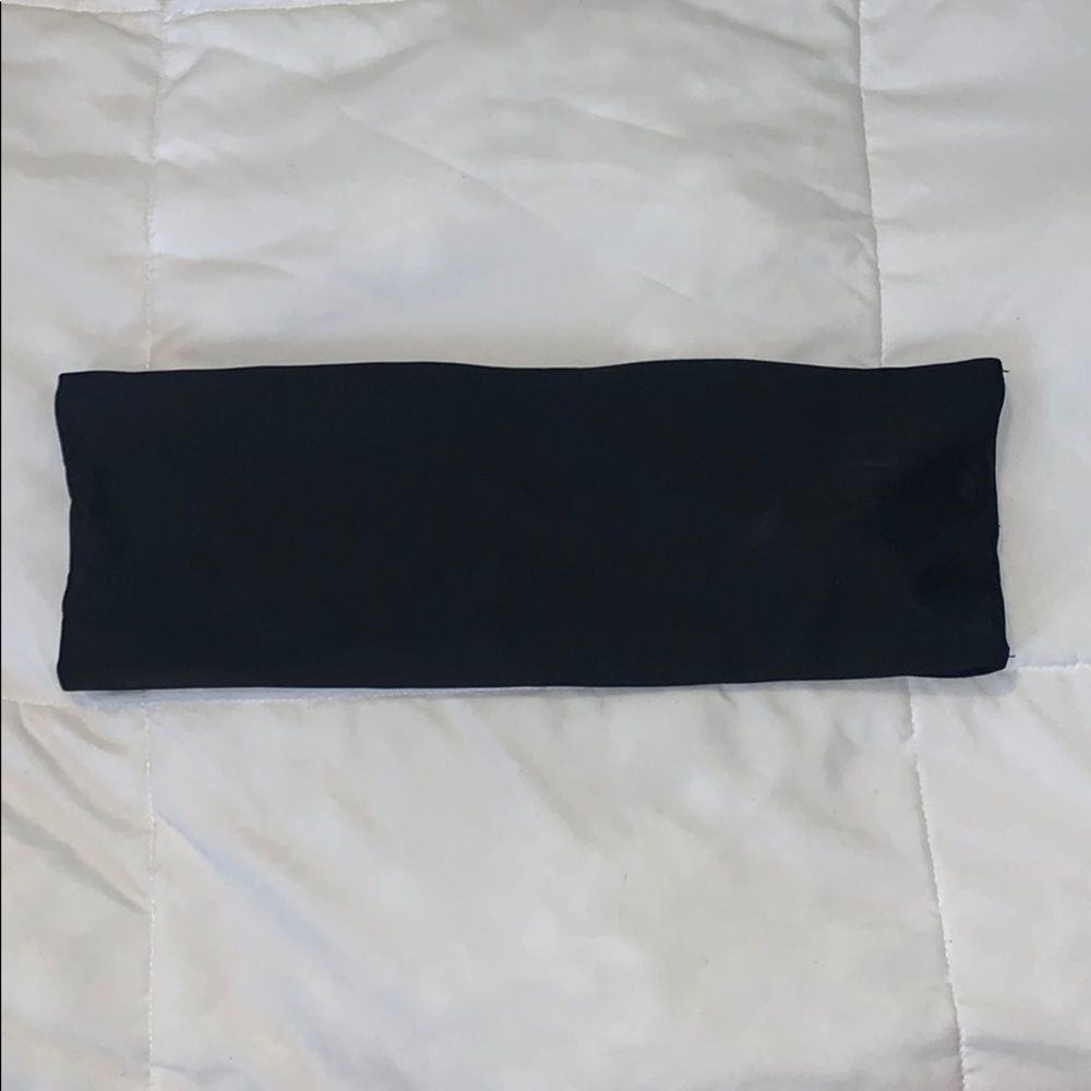 Black Bandeau Swim Top
